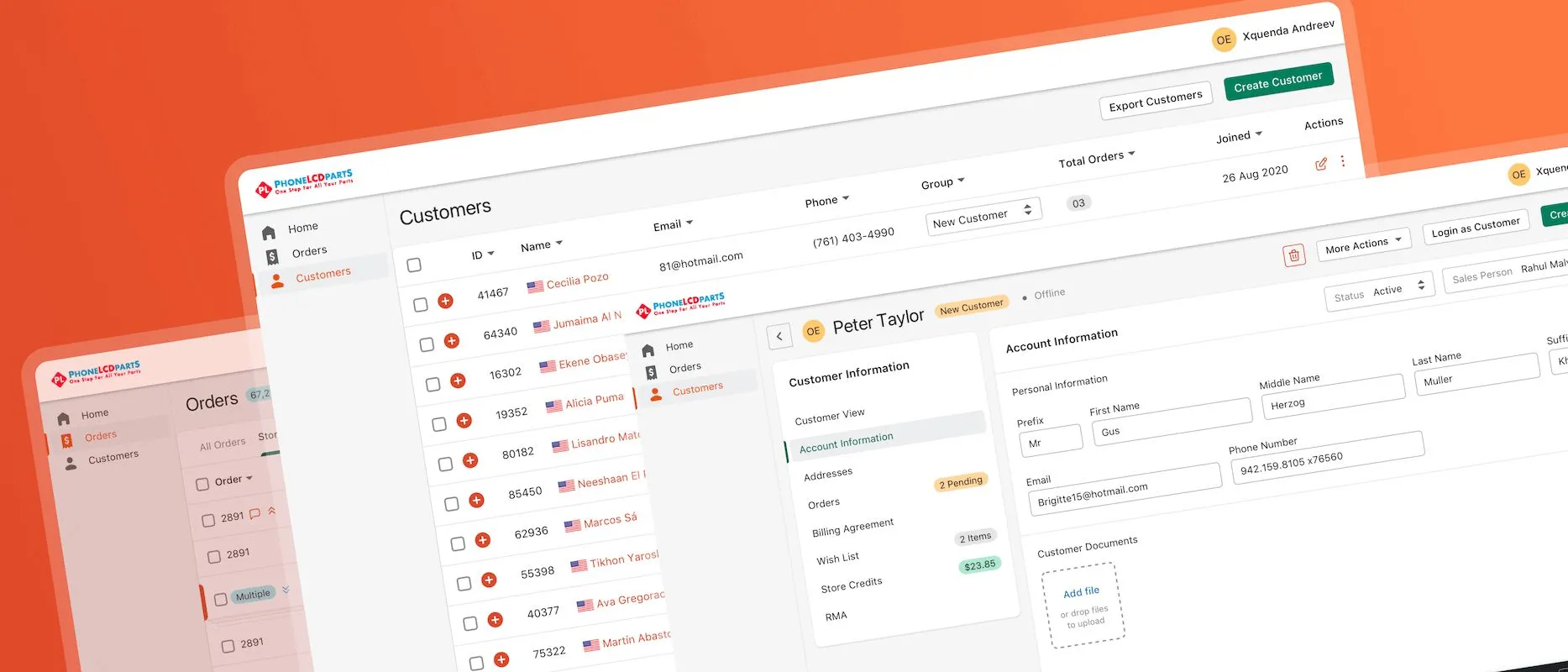 Phone LCD Parts project